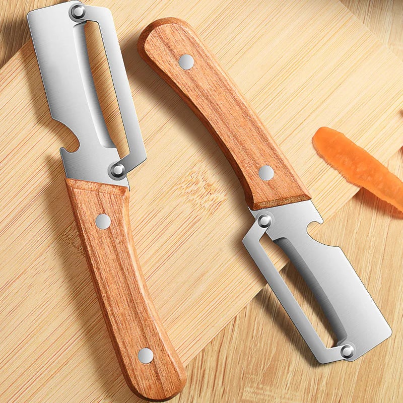 Stainless Steel Multi-Peeler with Wide Blade & Bottle Opener