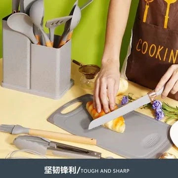 19-Piece Silicone Kitchen Utensil Set | Heat Resistant Non-Stick Kitchen Tools