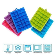 24-Cube Silicone Ice Tray with Lid