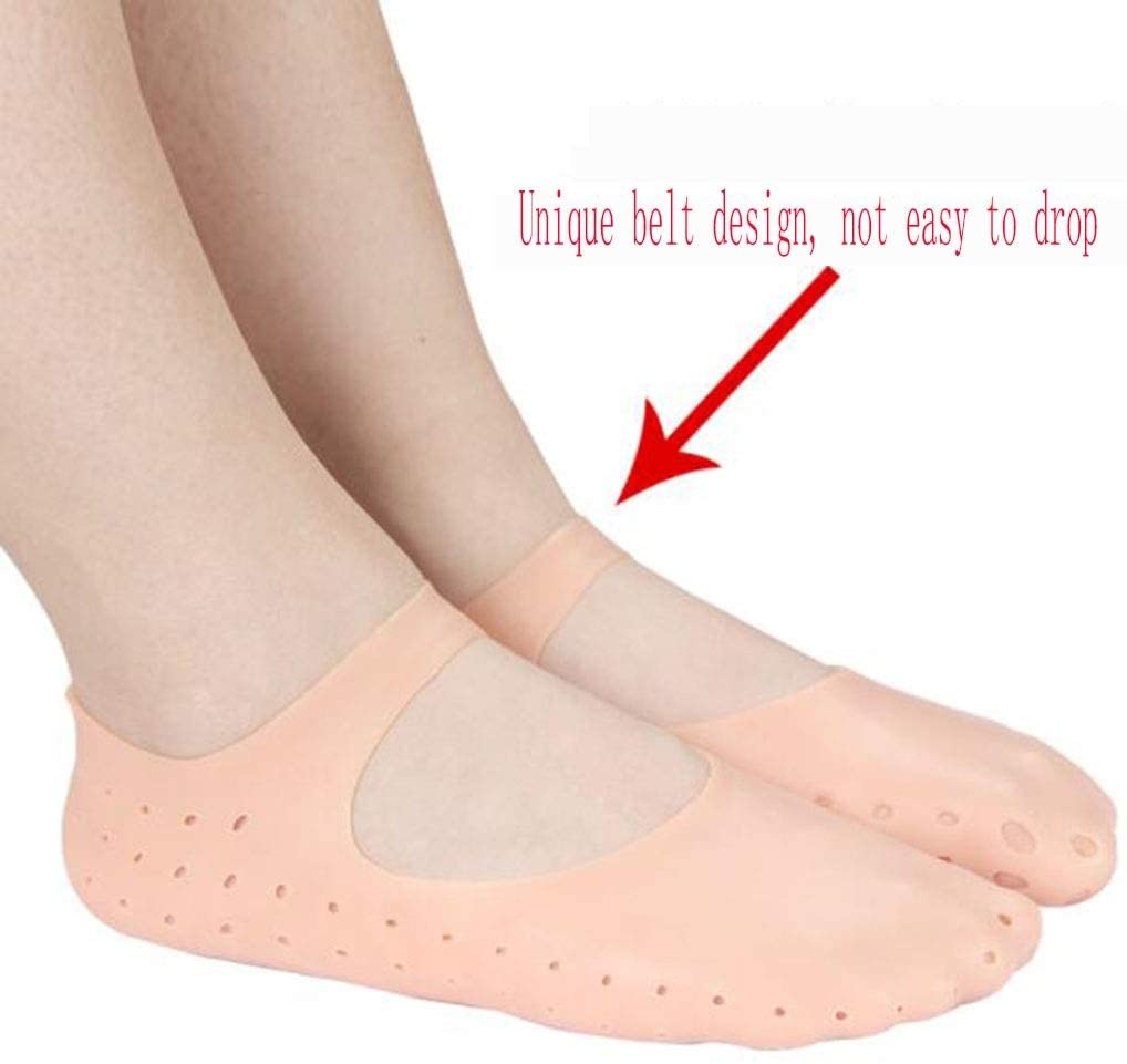 Reusable silicone heel protectors for foot care