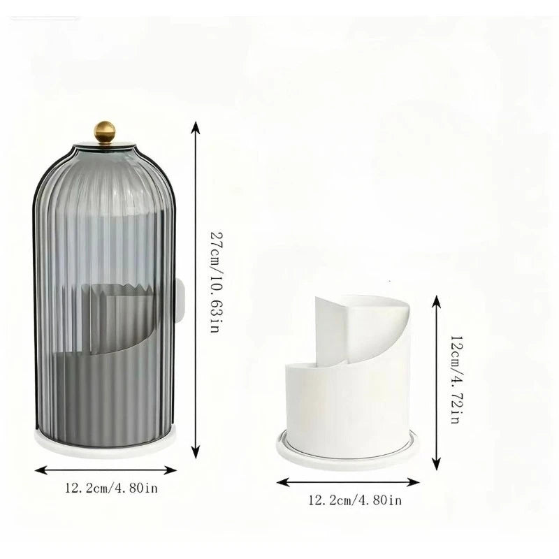 360° Rotating Dustproof Toothbrush Holder & Bathroom Organizer
