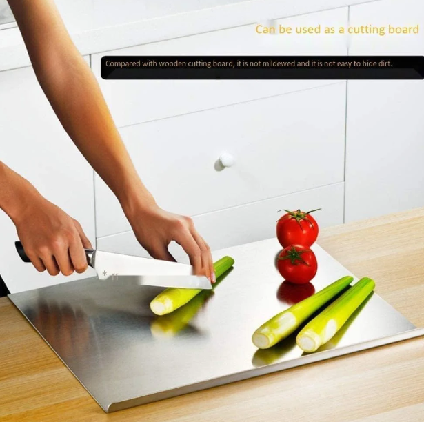 Stainless Steel Chopping Board – Non-Slip Design