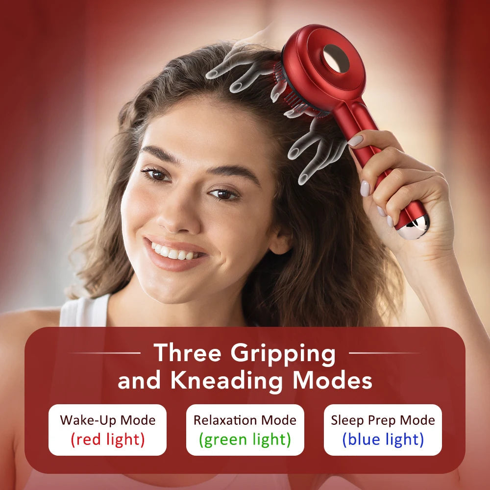 Rechargeable Red Light Scalp Massager Comb