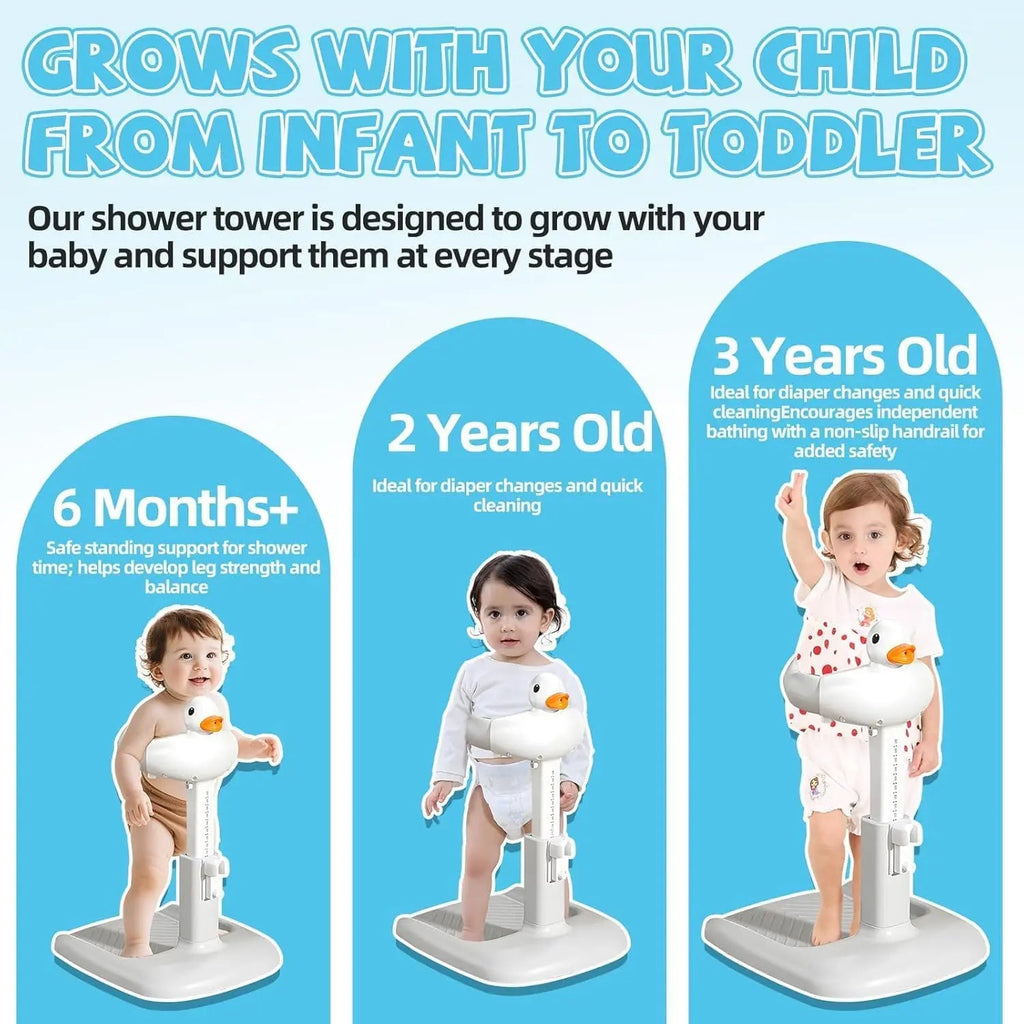 Adjustable Baby Bath & Shower Stand – Duck Design