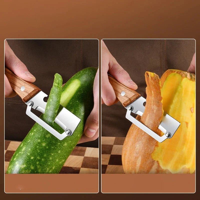 Stainless Steel Multi-Peeler with Wide Blade & Bottle Opener