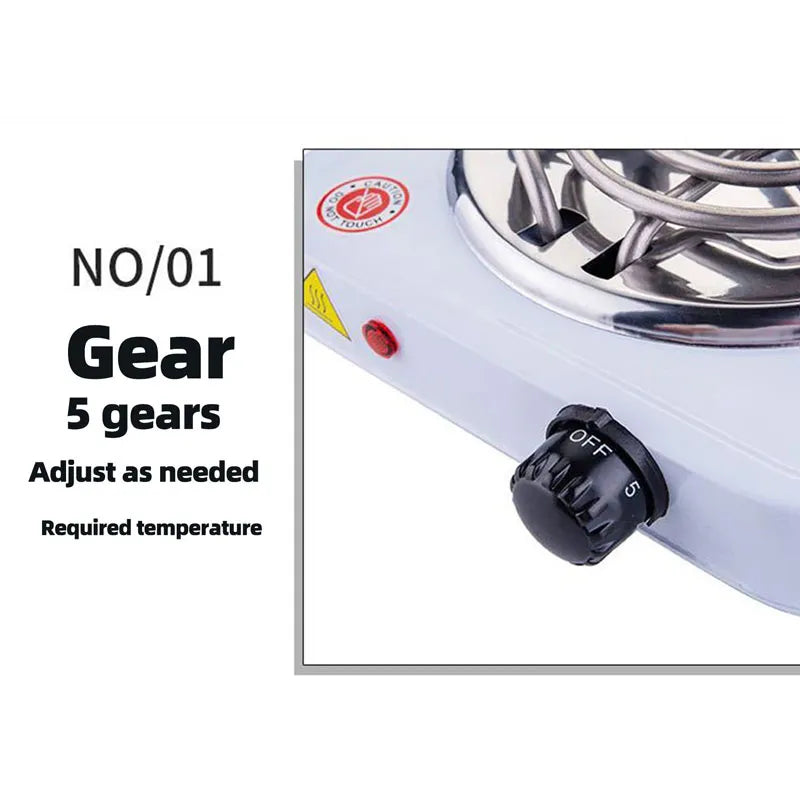 Electric Hot Plate Stove | Portable Single Burner with Adjustable Temperature