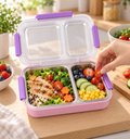 2-compartment stainless steel lunch box – minor damage item