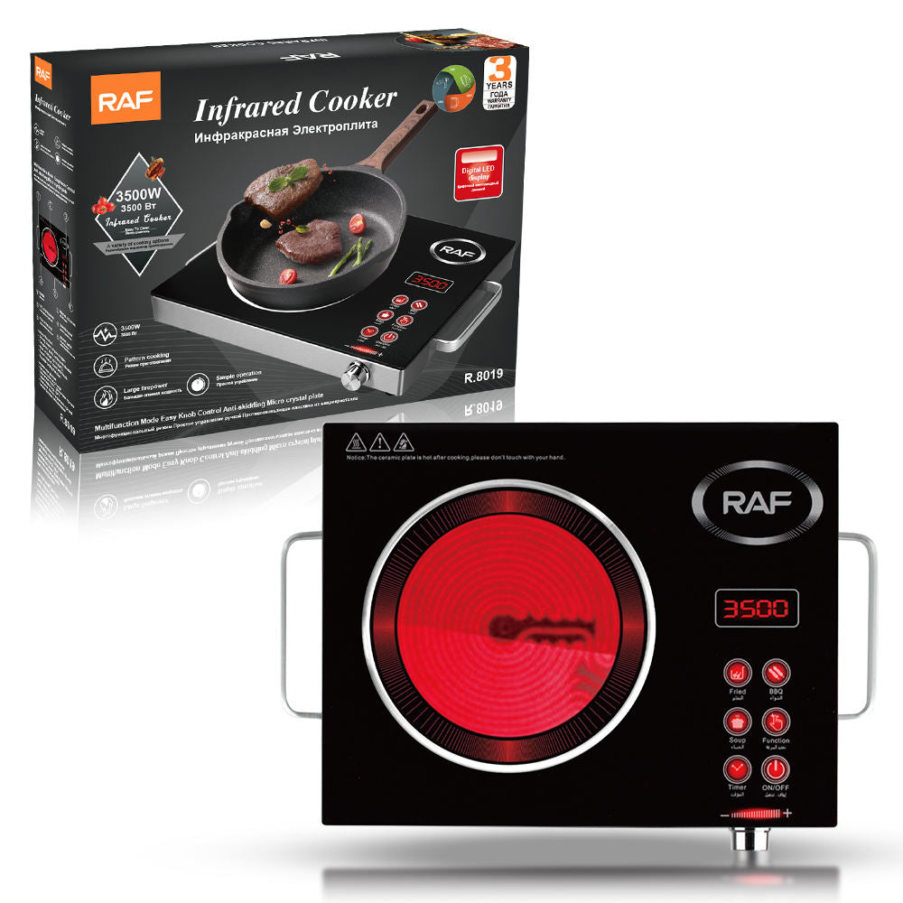 RAF Infrared Cooker 3500W | Digital LED Multifunction Electric Hot Plate