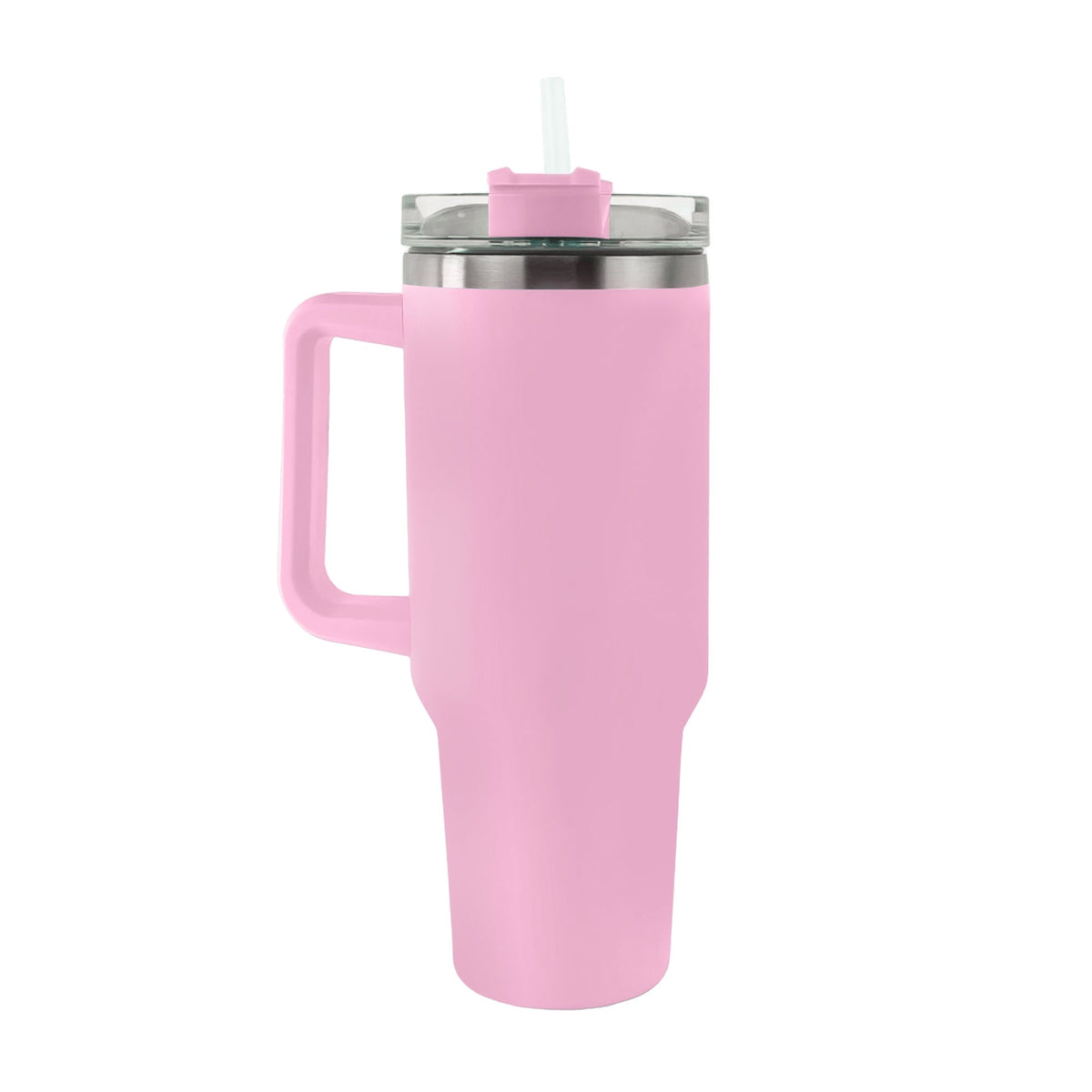 Vacuum Insulated Steel Tumbler 1200ml | Handle & Reusable Straw, Hot & Cold