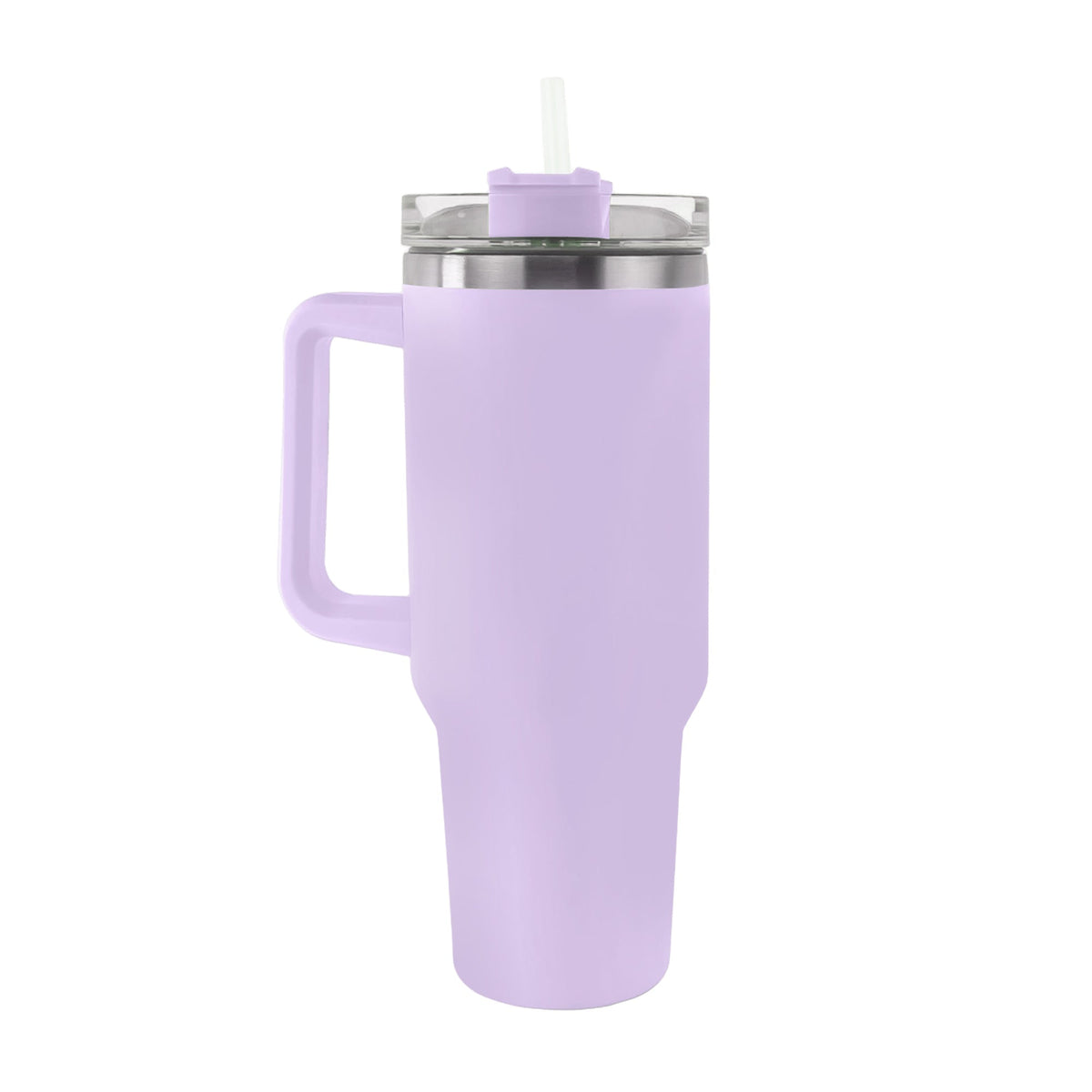Vacuum Insulated Steel Tumbler 1200ml | Handle & Reusable Straw, Hot & Cold