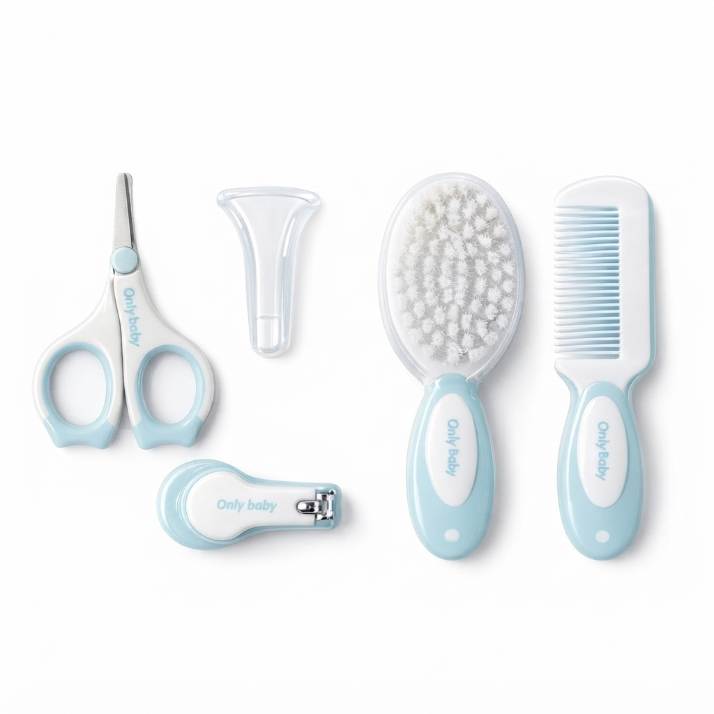 Baby 4 Pieces Grooming Kit Blue at Zubaidas