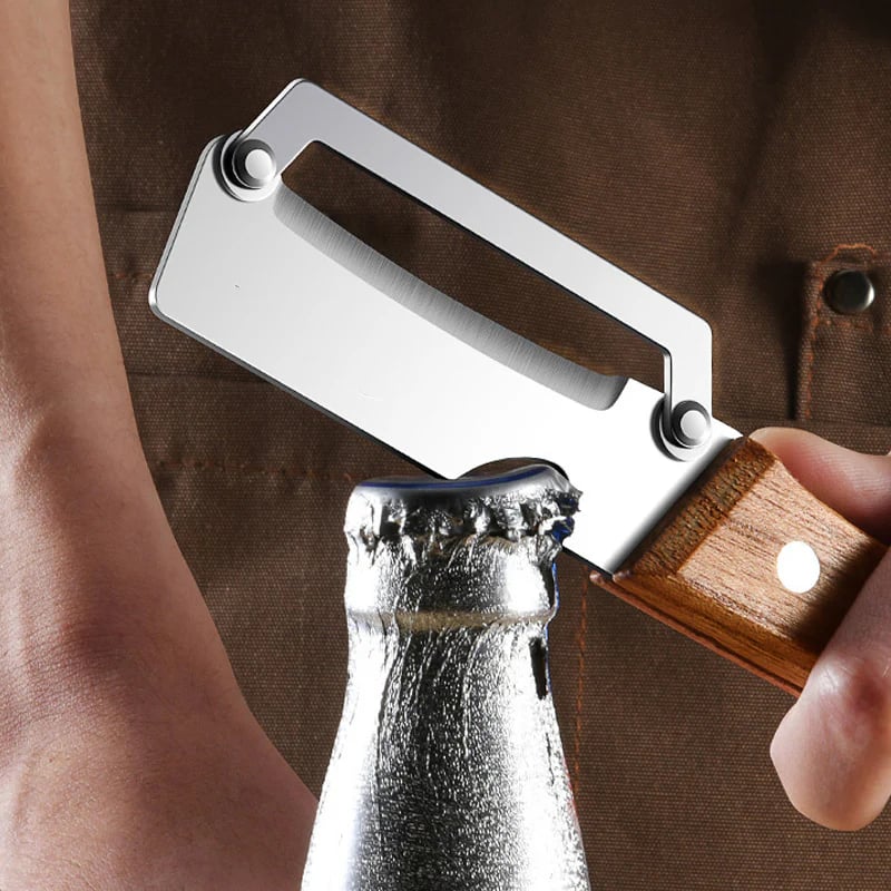 Stainless Steel Multi-Peeler with Wide Blade & Bottle Opener