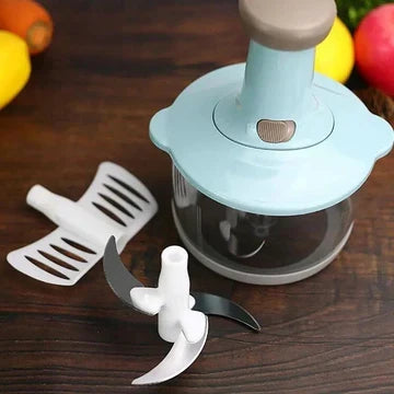 Hand Push Vegetable & Meat Chopper | Fast Manual Food Processor, 1.5L & 2L