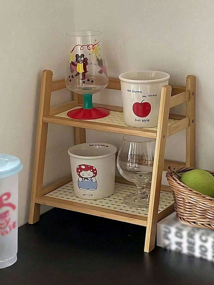 2-Tier Bamboo Countertop Organizer Shelf