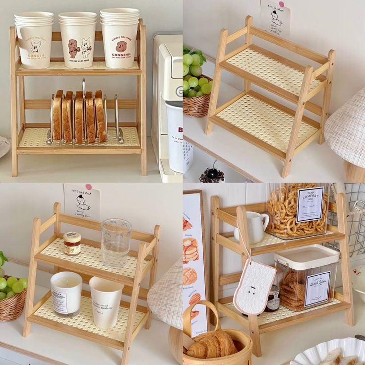 2-Tier Bamboo Countertop Organizer Shelf